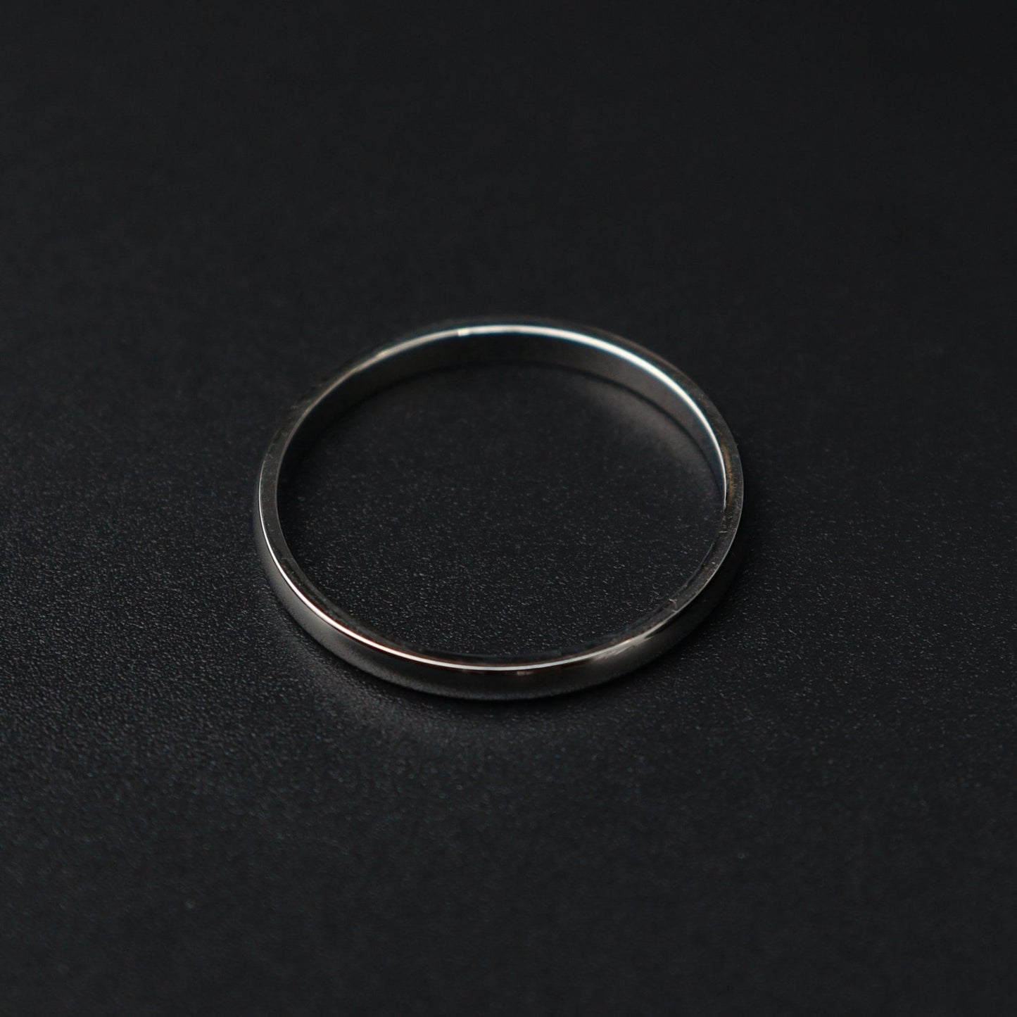 Men Jewelry LAZREN Silver Thin Plain Ring Fashion For Men's