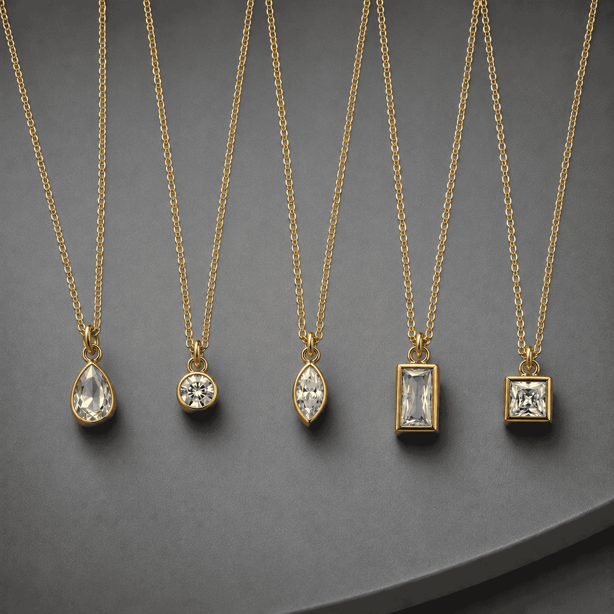 BRILLIANCE STONE Pendant Chain Necklace For Women's