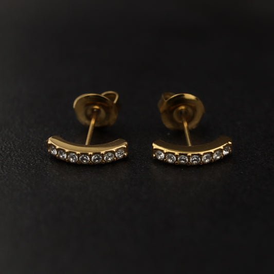 RENATA Small Smile Stud Earrings For Women's