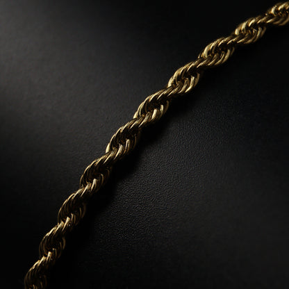 Men Jewelry ROLAND Gld/Silver Twisted Rope Bracelet Fashion For Men's