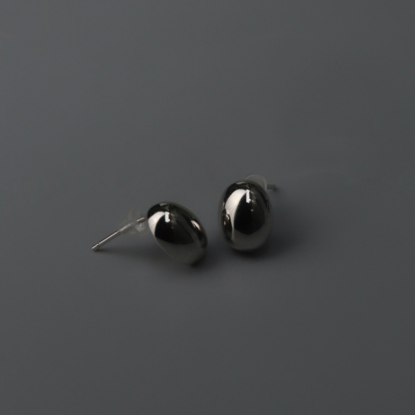 LIEN S925 Silver Mini Scoop Stud Earrings