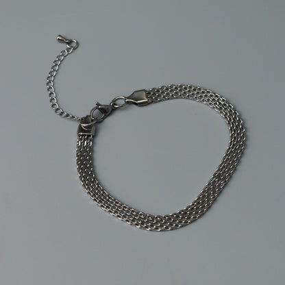 Men Jewelry EZRA Silver Belt Shackle Bracelet Fashion For Men's