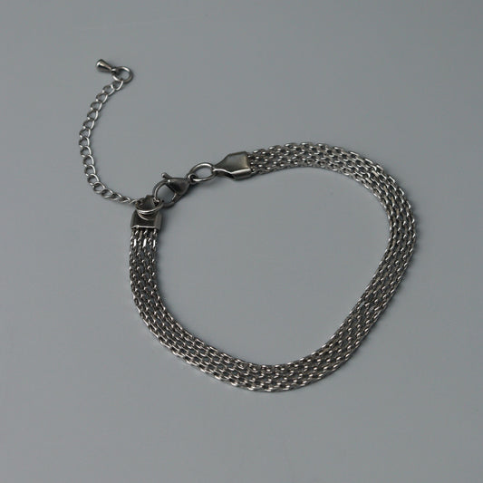 Men Jewelry EZRA Silver Belt Shackle Bracelet Fashion For Men's