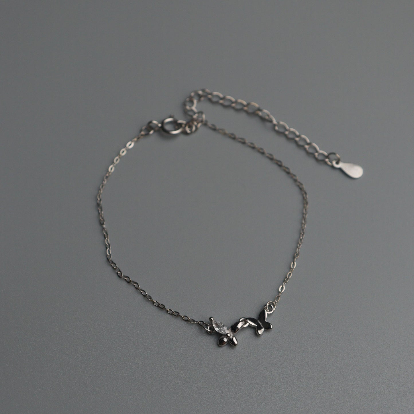 VERITY S925 Silver Mini Butterfly Bracelet