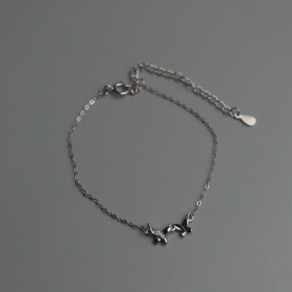 VERITY S925 Silver Mini Butterfly Bracelet