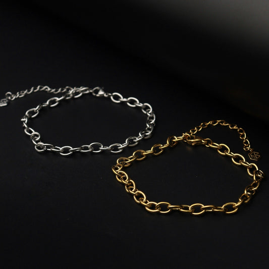 Men Jewelry DAELAN Gld/Silver Chain Bracelet Fashion For Men's
