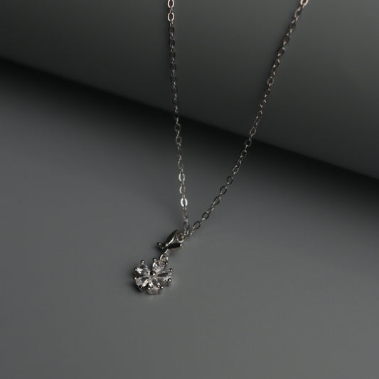SANA S925 Silver Snowflakes Necklace