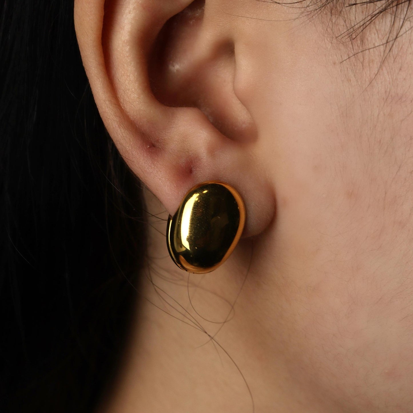 Shapes 15mm Huggies Clip Earrings for Women's