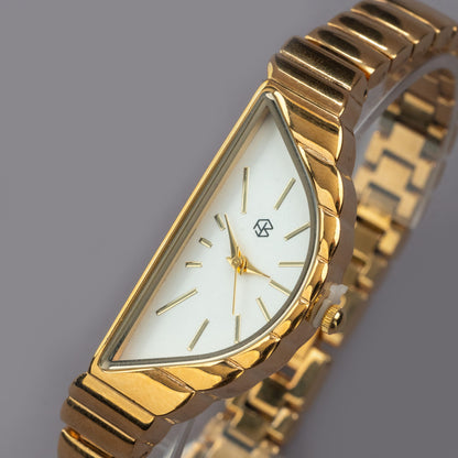 BEXARA Half Moon White Dial Medium Bracelet Watch