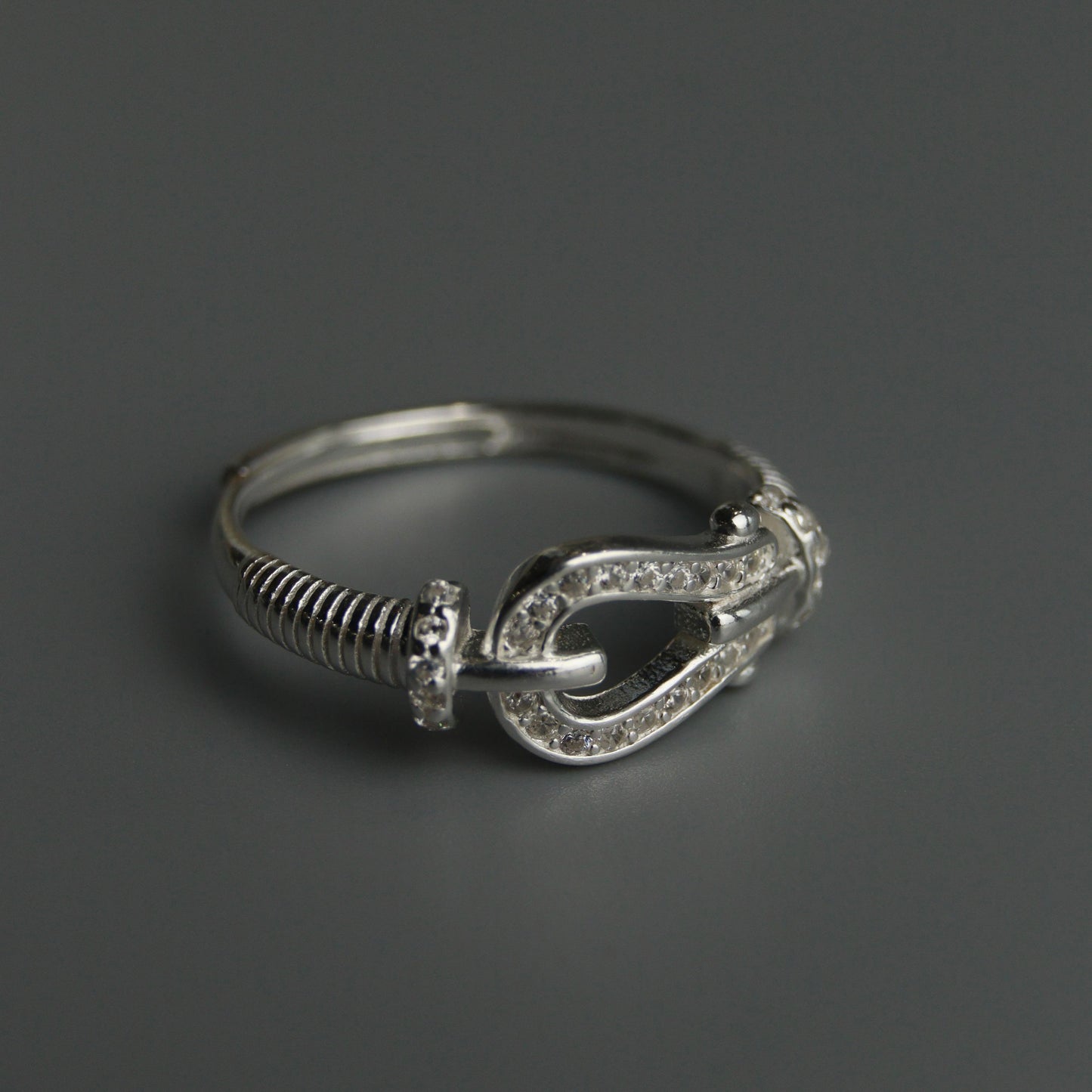 S925 Silver Anchor D-Shackles Sets of Pendant Chain Necklace, Bracelet, And Adjustable Ring