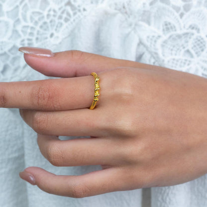 FAYA Twisted Wrapped Snake Head Scales Adjustable Ring for Women