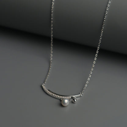 SOLACE S925 Silver Smile Fresh Water Pearl Necklace