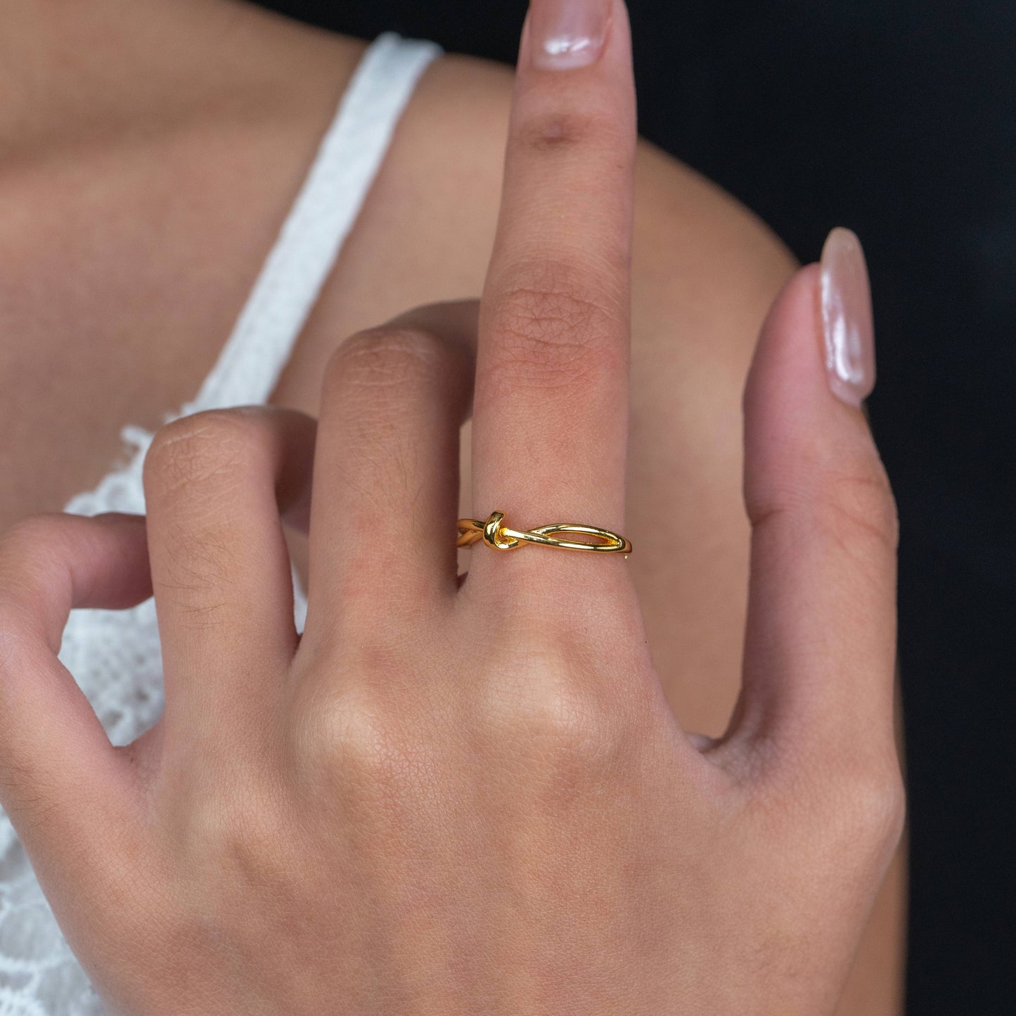 ARC Knot Adjustable Ring for Women