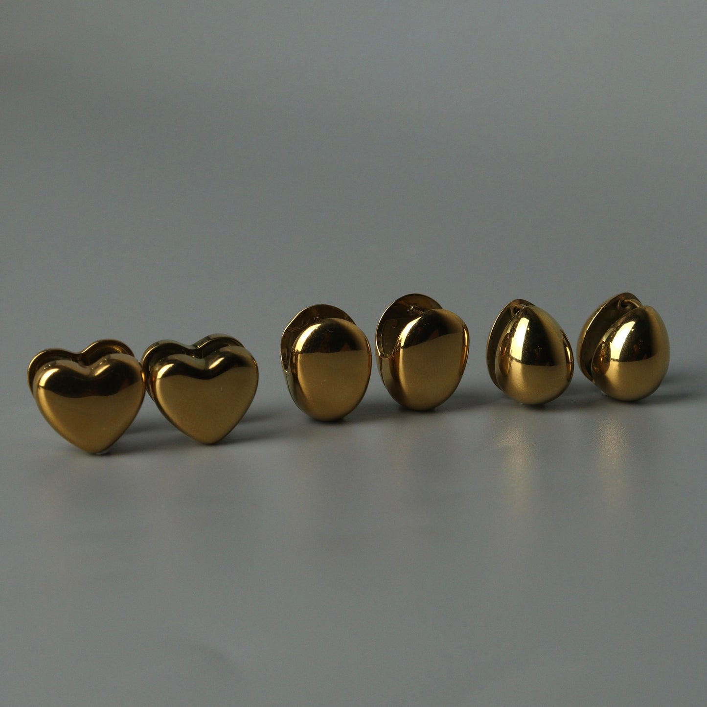 Shapes 15mm Huggies Clip Earrings for Women's
