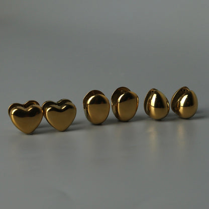 Shapes 15mm Huggies Clip Earrings for Women's