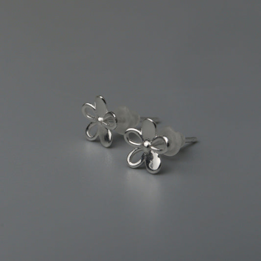 LICEA S925 Silver Hollow Flower Stud Earrings Women's