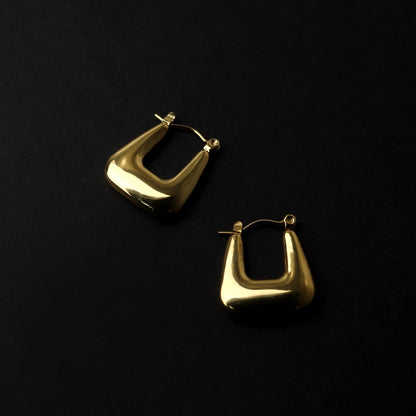 ARAV Flat Square Hoop Earrings