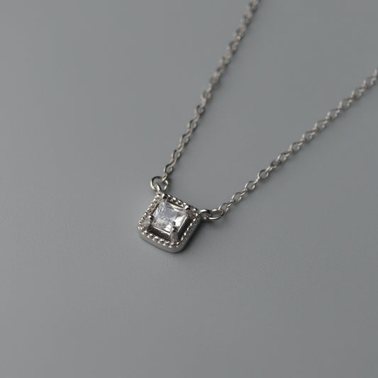 SIENNA S925 Silver Cushion Square