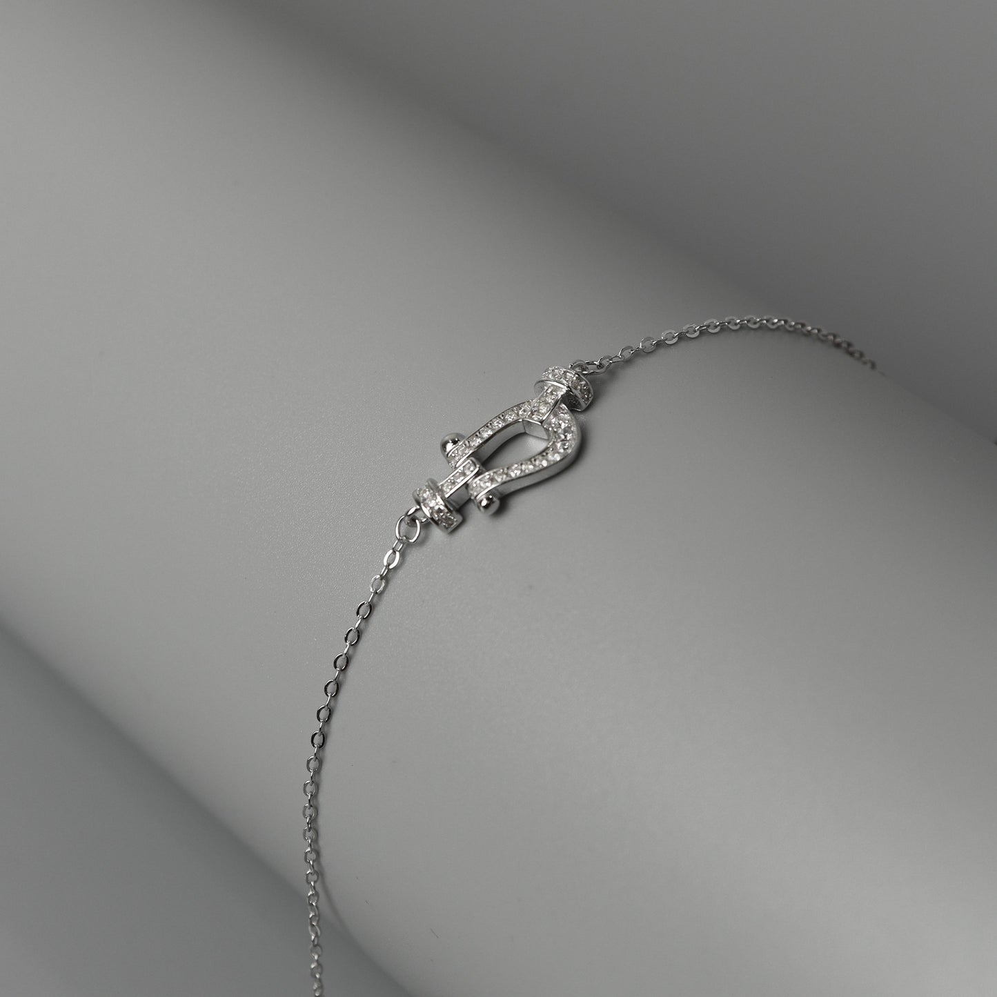 ARGENT S925 Silver Anchor D-Shackles for Women Bracelet