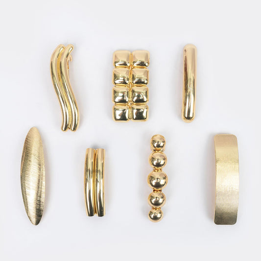 Hair Clip BLOOM Collection for Women – Gold Tone Stylish Barette Hair Accessories