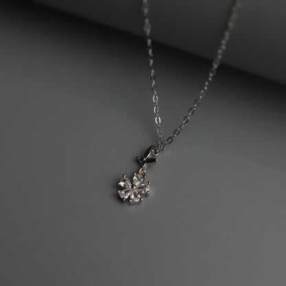SANA S925 Silver Snowflakes Necklace