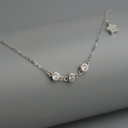NASHIRA S925 Silver Stone Bracelet