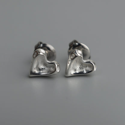 DASH S925 Silver Irregular Mini Heart