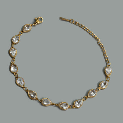 SQA-YVO Stone Chain Bracelet Fashion Fashion Accessories