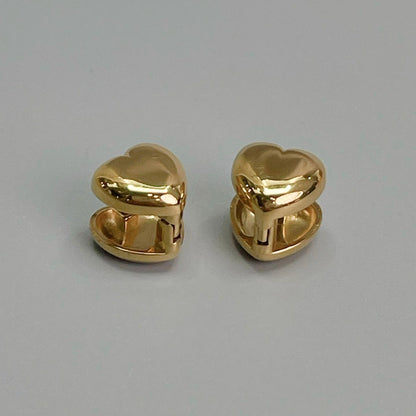 10mm Small Thin Huggie Clip Earrings for Women's