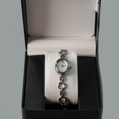 OVALA Gray Oval Dial Watch