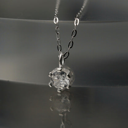 Birth Month Stones S925 Silver Pendant Chain Necklace for Women