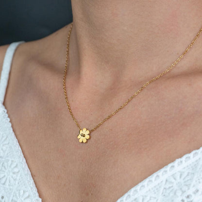 FLOREA Flower Pendant Chain Necklace