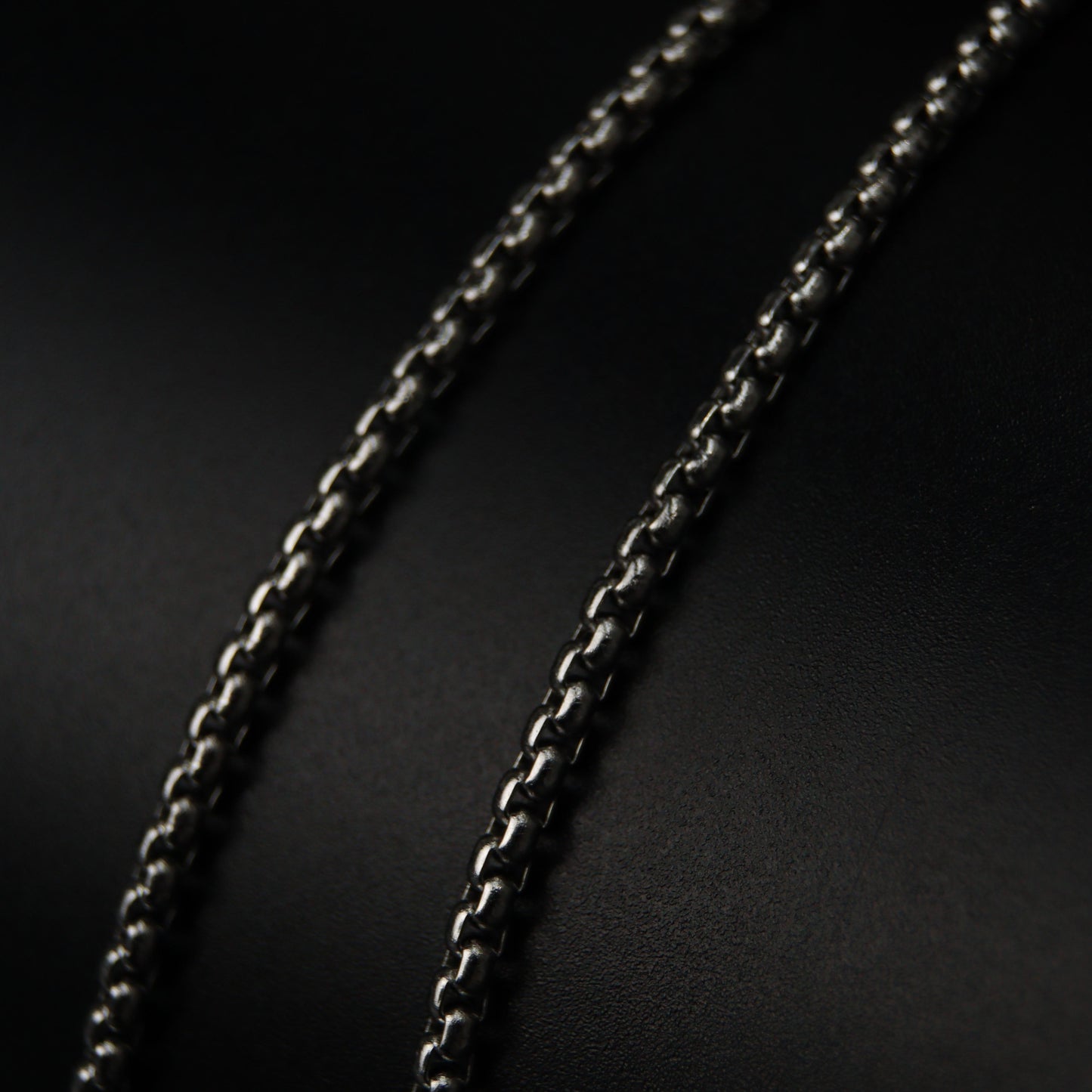 Men Jewelry LUCIAN Barrel Pendant Silver Box Chain Necklace For Men's