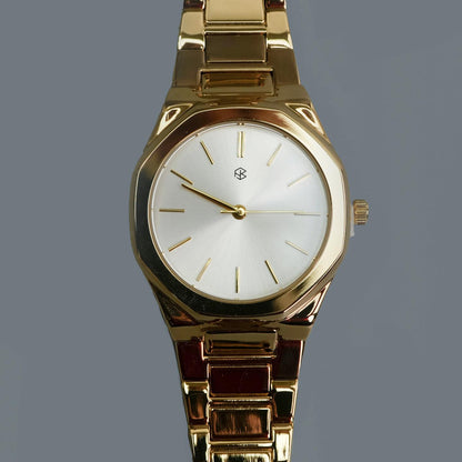 JAGER Vintage Round Gold-Tone Unisex Fashion Watch