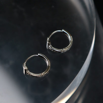 DREI S925 Silver Letter T Clip Earrings Women's