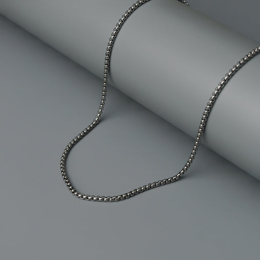 Men Jewelry KAIRO Silver Box Chain Necklace Fashion For Men's