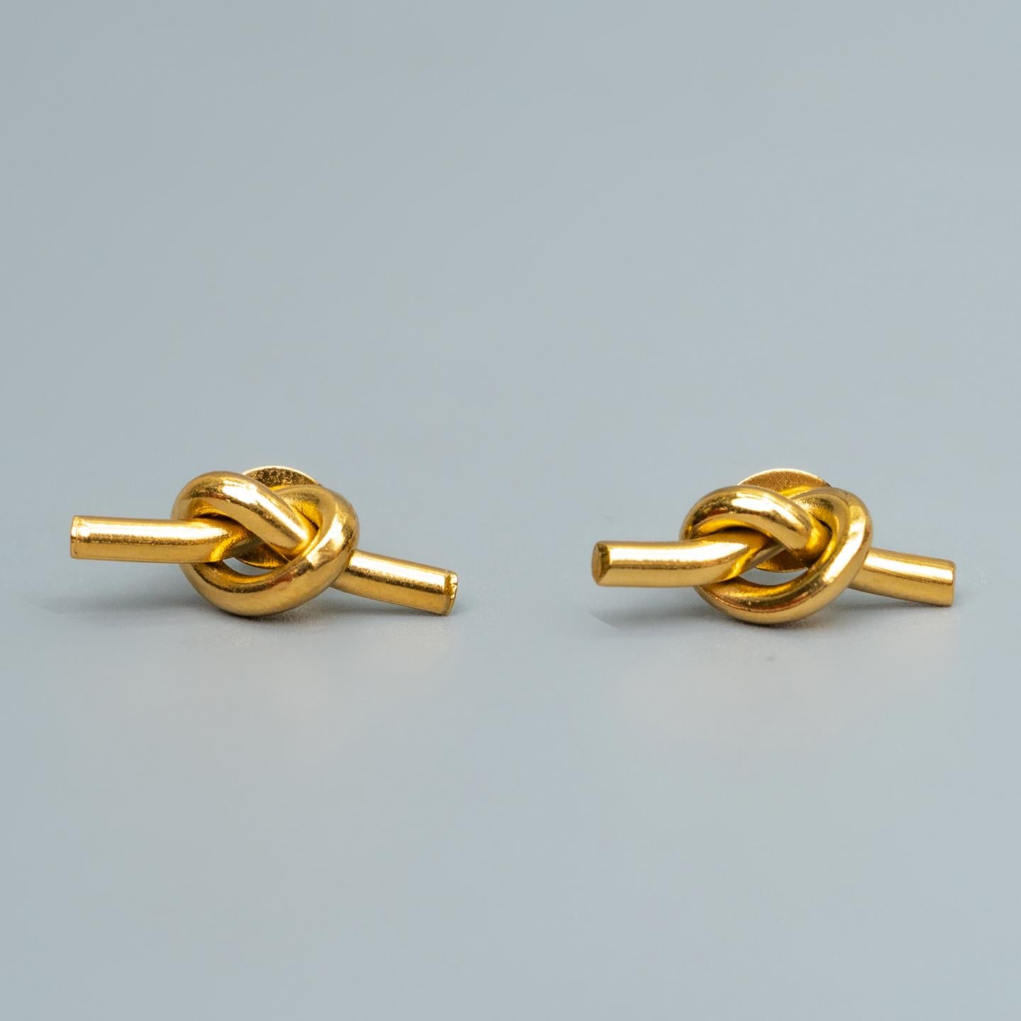 JAQ Tie Knot Stud Earrings for Women's