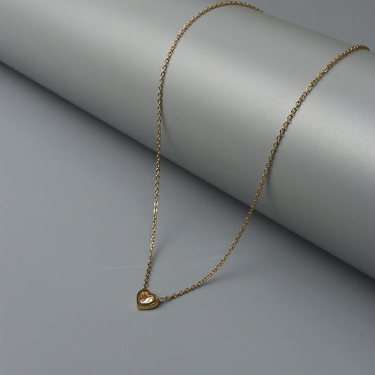 BIANNI Mini Heart Embedded Pendant Chain Necklace for Women