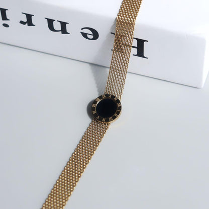 Black Round Collection Sets Of Necklace, Earrings & Bracelet