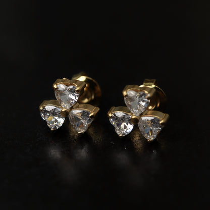 Mini Shiny Stud Earrings Collections Women's