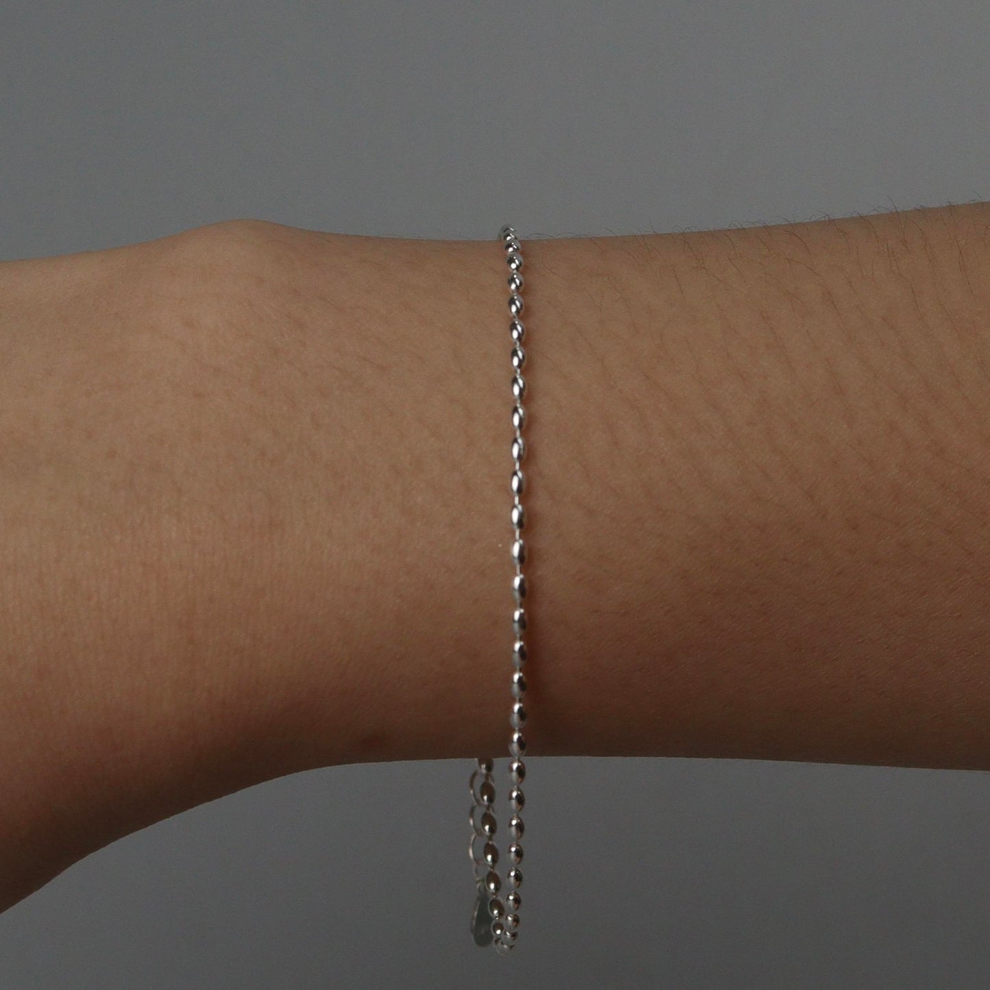 ZION S925 Silver for Men Women Bead Bracelet
