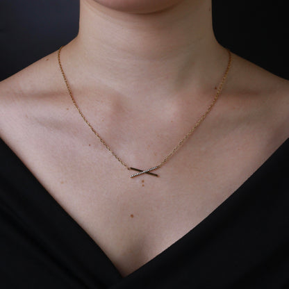 ALINA X Pendant Chain Necklace