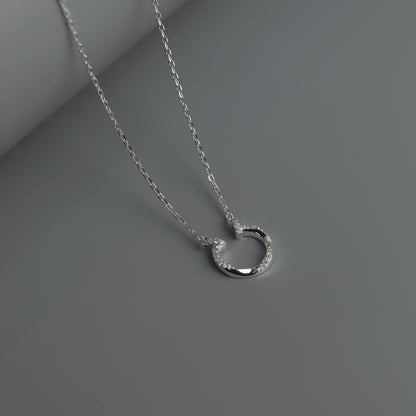 ELSIE S925 Silver Center U Shape