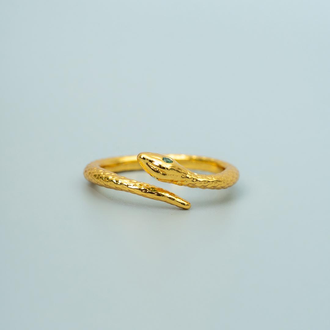 VYX Snake Head Tail Adjustable Ring for Women