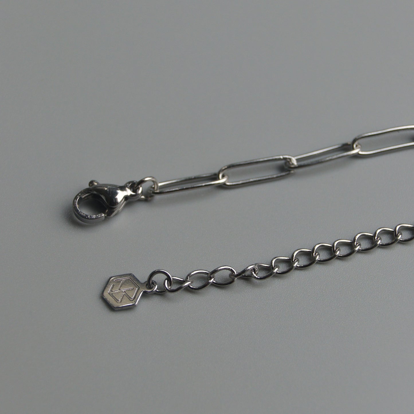 CATALINA Silver Paperclip Unisex Chain Necklace