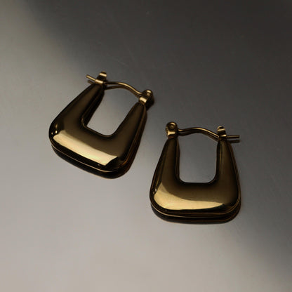 ARAV Flat Square Hoop Earrings