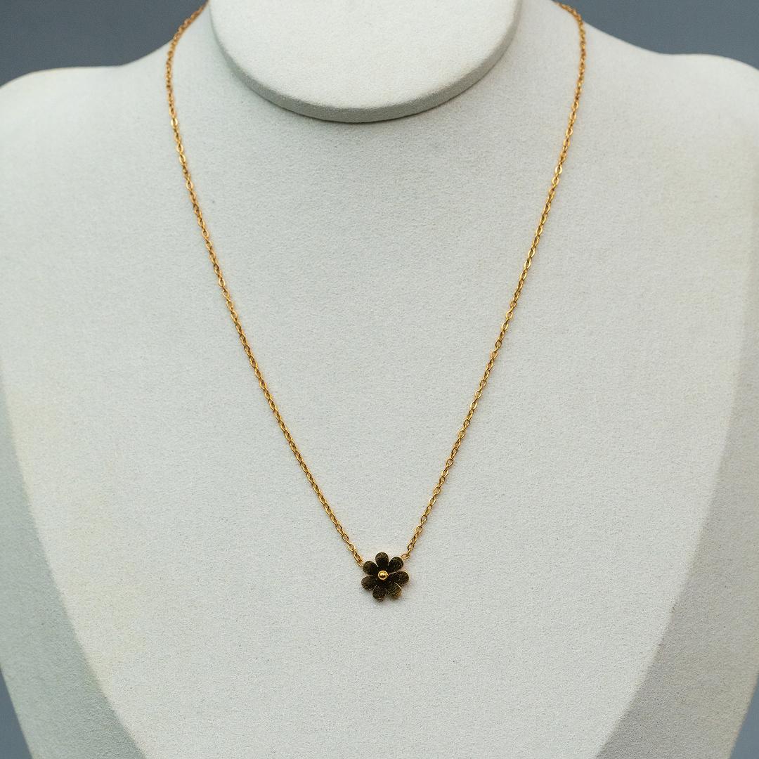 FLOREA Flower Pendant Chain Necklace