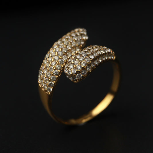 HB Jewelry KAILA Embedded Wrap Adjustable Ring for Women