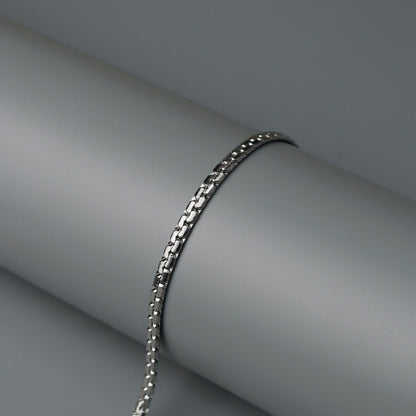 Men Jewelry RONAN Silver Thin Snake Bracelet Fashion For Men's