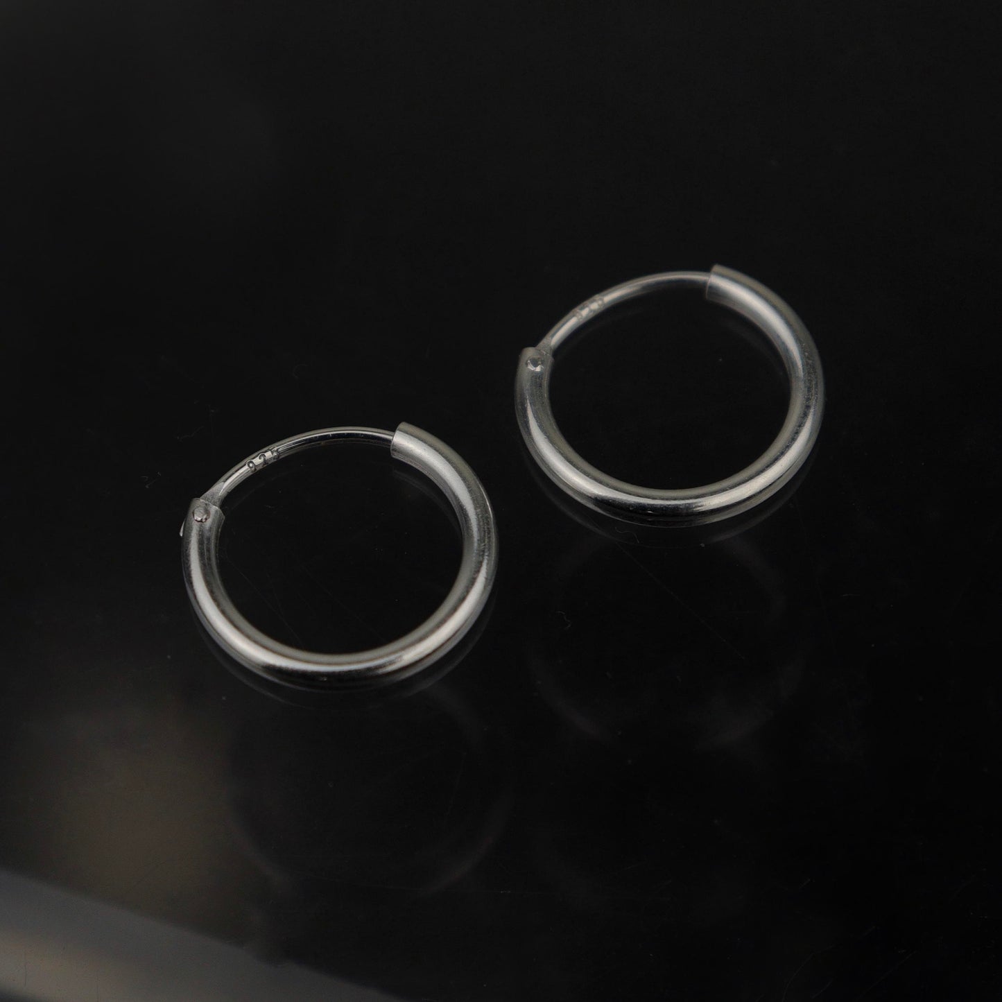 TYLA S925 Silver 10mm/15mm Clip Earrings Women's